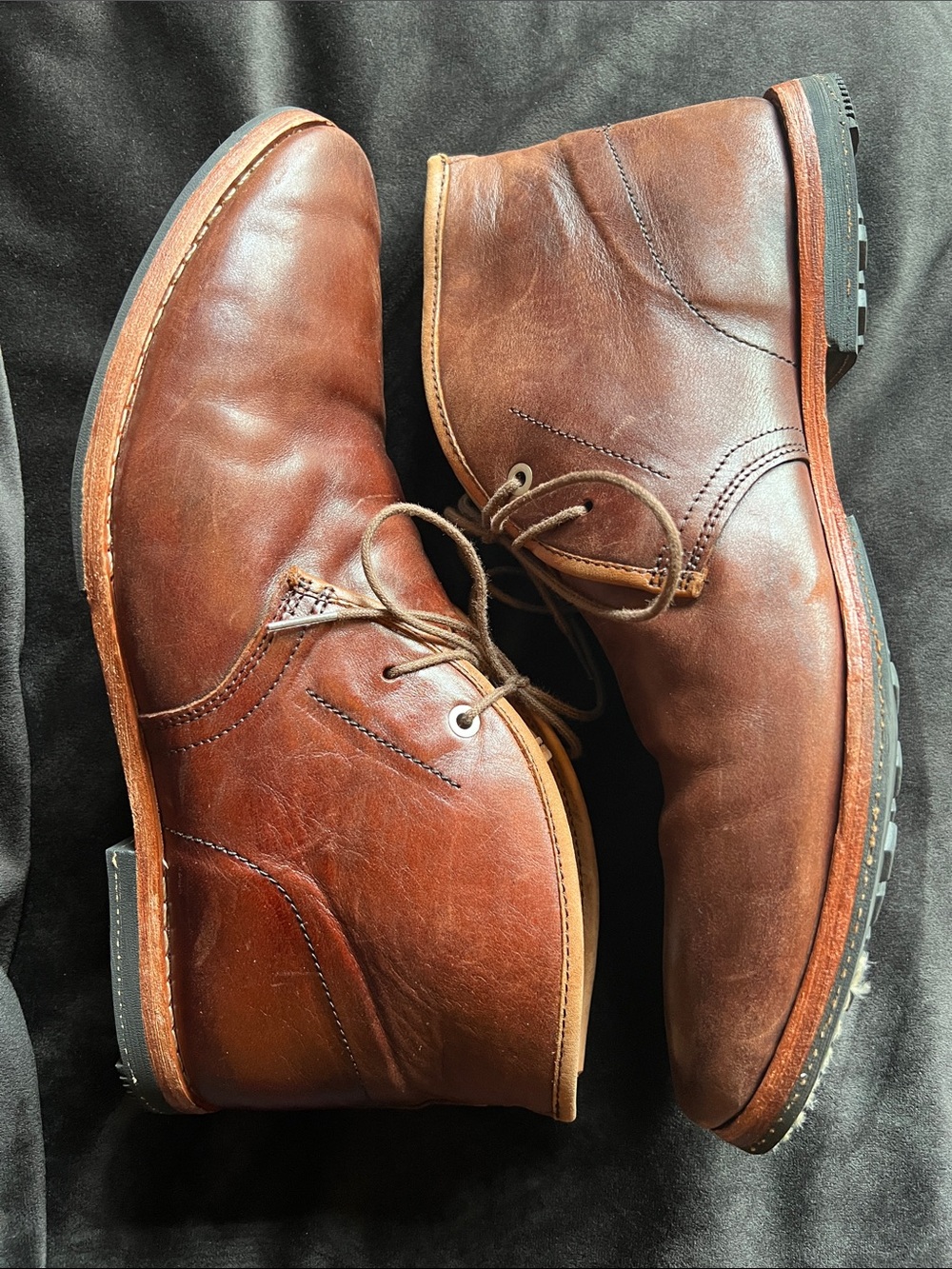 Men's Timberland Brown Leather Chukka Boots - Picture 2 of 7